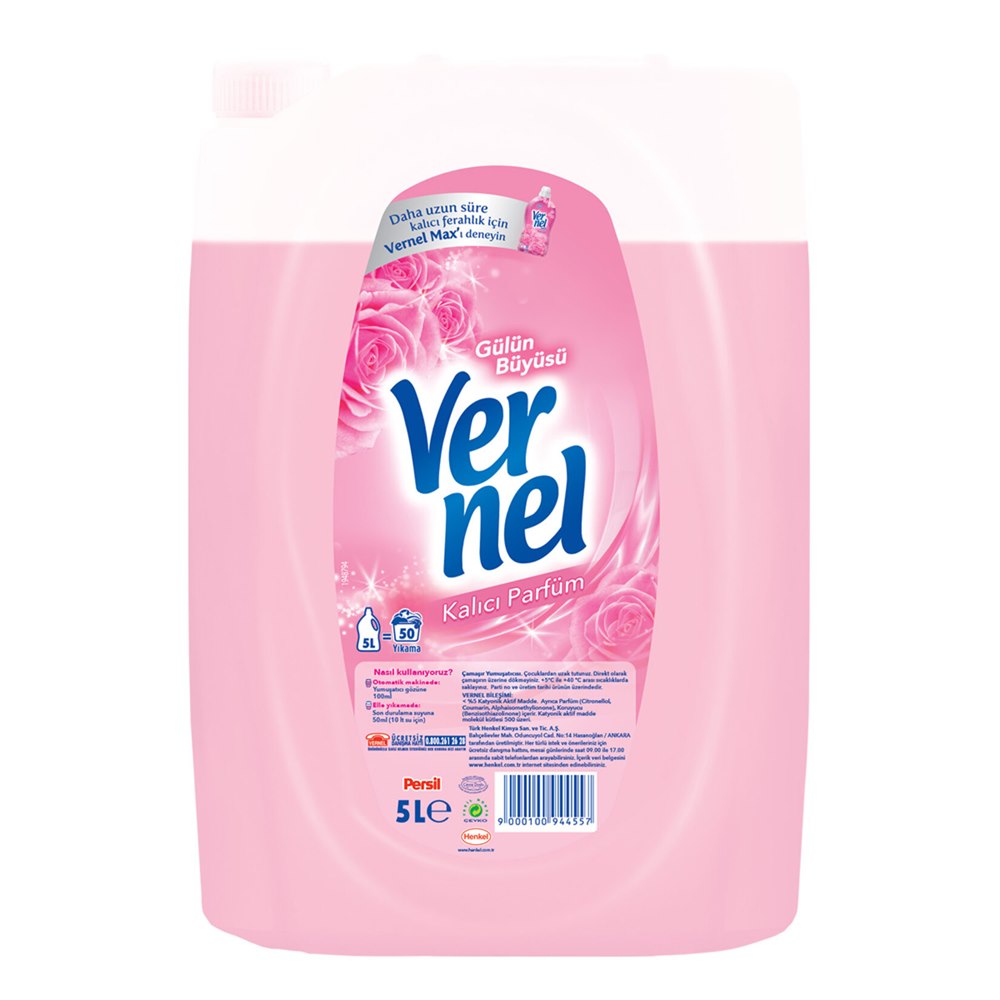 Vernel Çamaşır Yumuşatıcısı Gülün Büyüsü 5 L