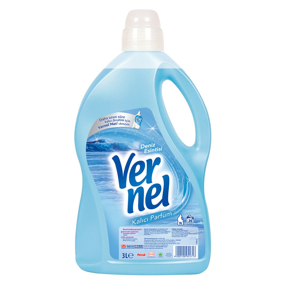 Vernel Çamaşır Yumuşatıcısı Deniz Esintisi 3 L