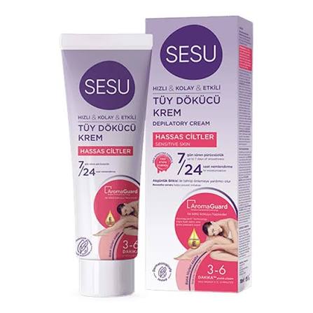 Sesu Tüy Dökücü Krem Hassas Cilt 100 ml