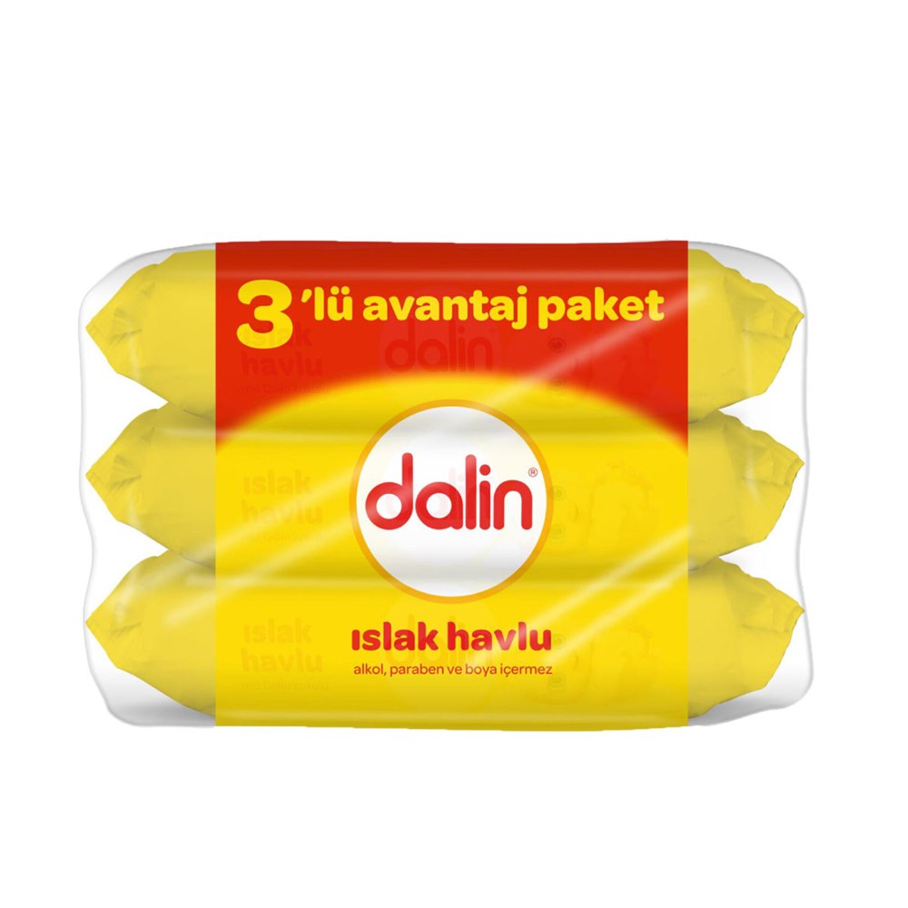 Dalin Islak Havlu Kapaklı 3×56'lı
