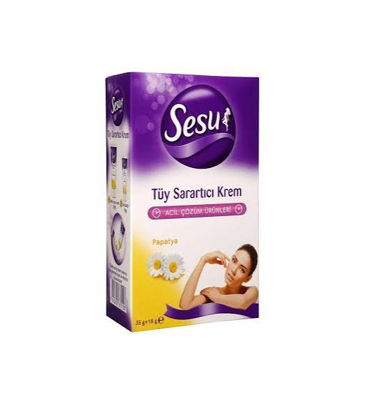 Sesu Tüy Sarartıcı Krem 2'li