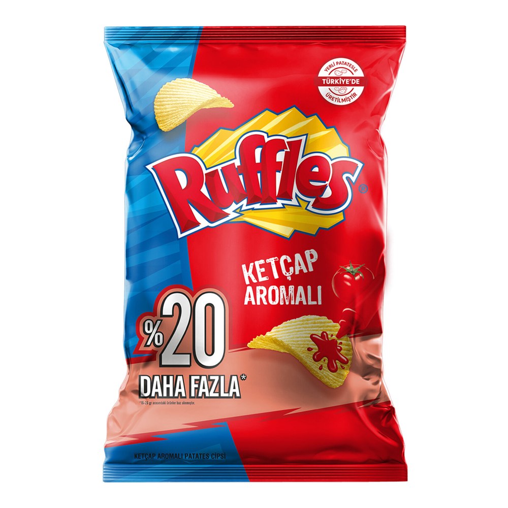Ruffles Ketçaplı Patates Cipsi Parti Boy 145 g