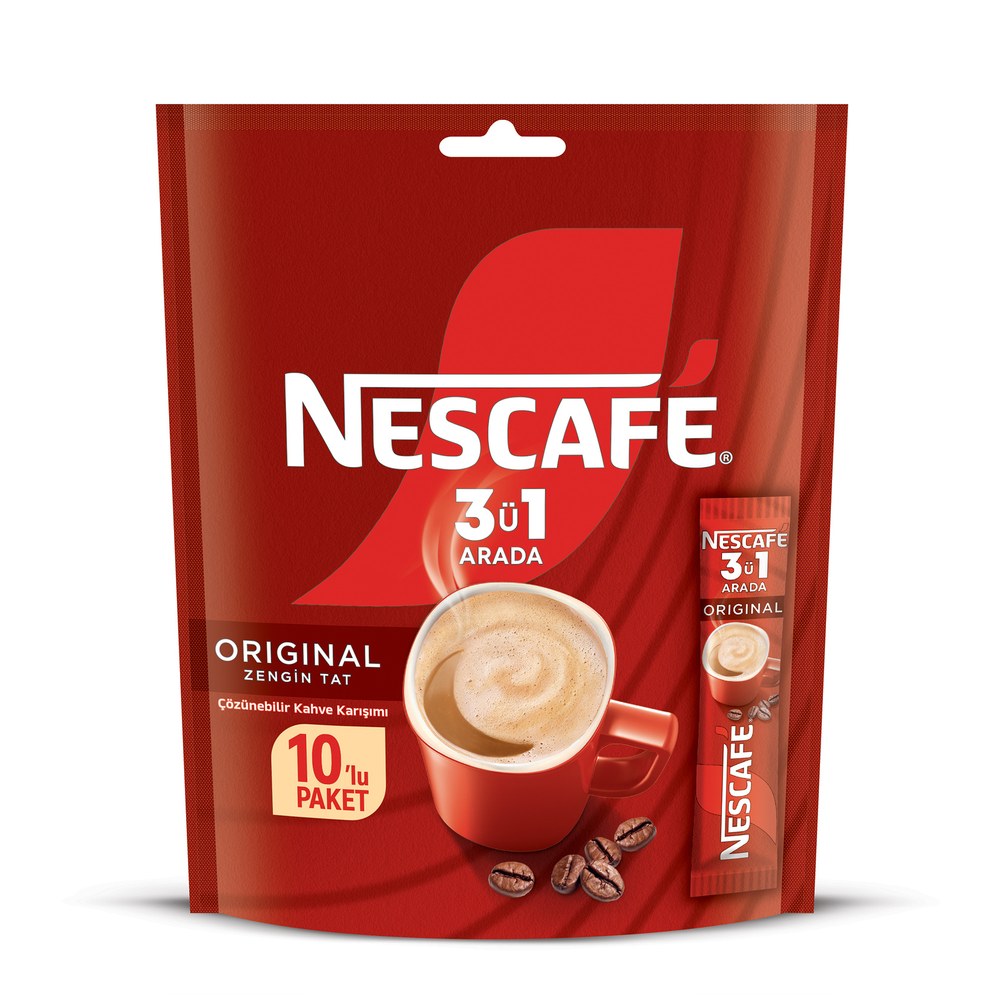 Nescafe 3'ü 1 Arada Ekonomik Paket 10×17,5 g
