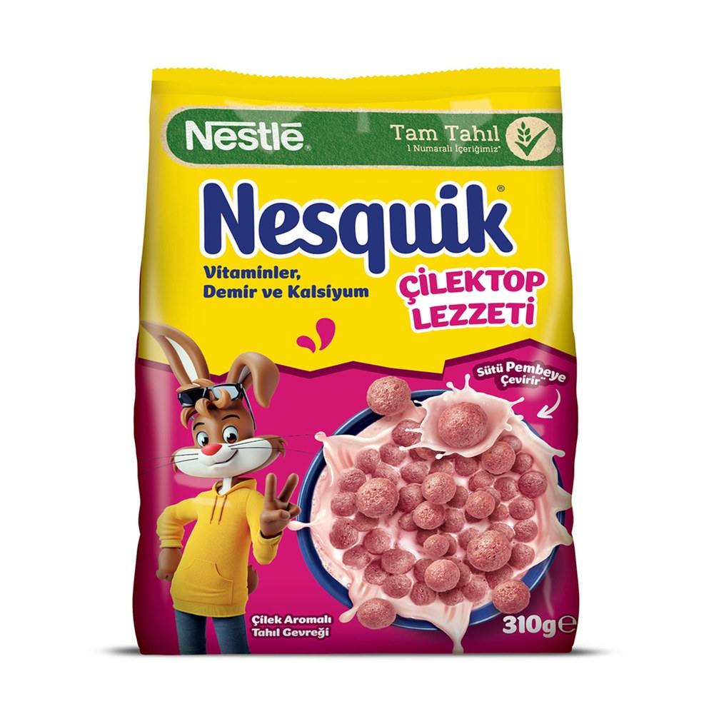 Nestlé Nesquik Çilekli Tam Tahıllı Gevrek 310 g
