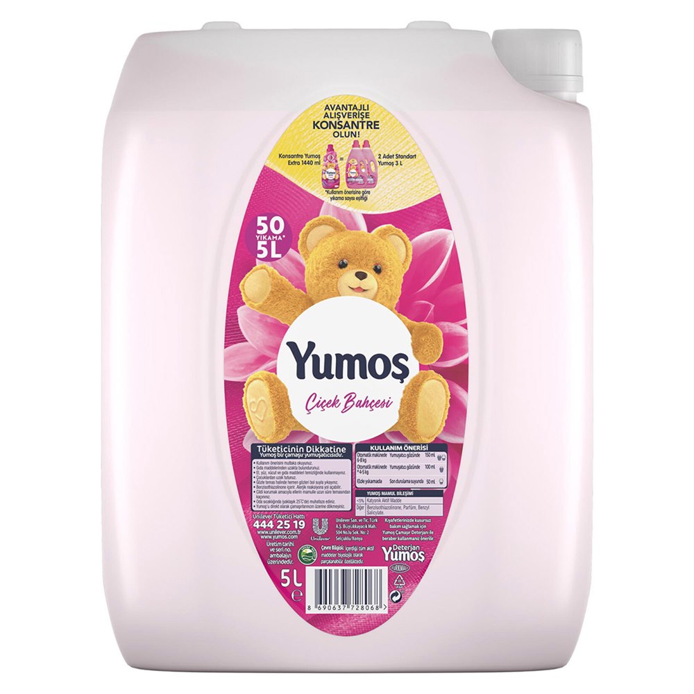 Yumoş Çamaşır Yumuşatıcı Çiçek Bahçesi 5 L