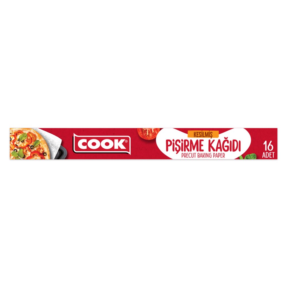 Cook Kesilmiş Yağlı Pişirme Kağıdı 16'lı