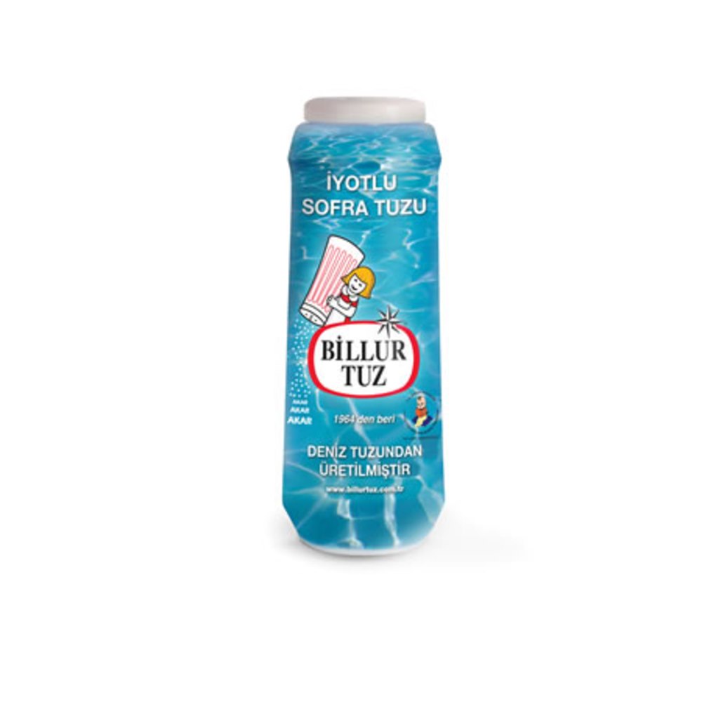 Billur İyotlu Tuz Plastik 500 g
