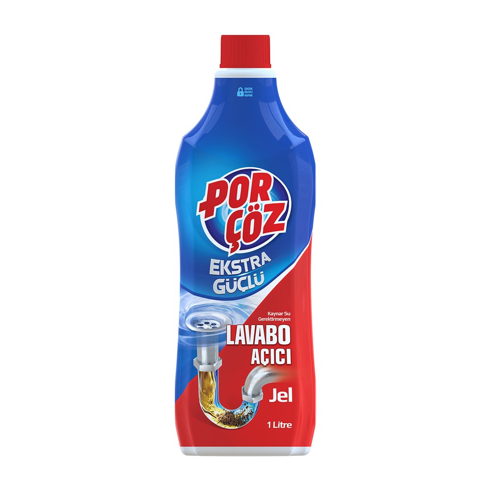 Porçöz Lavabo Açıcı Jel 1 L