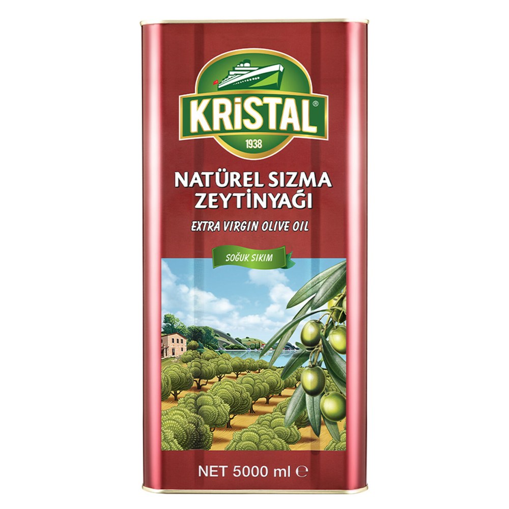Kristal Naturel Sızma Zeytinyağı Teneke 4 L