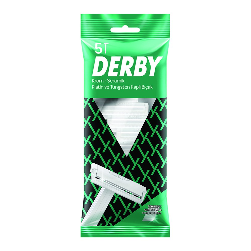 Derby Krom Seramik Kaplı Tek Tıraş Bıçağı 13'lü