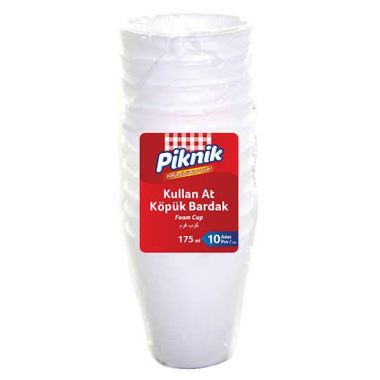 Piknik Köpük Bardak 10'lu