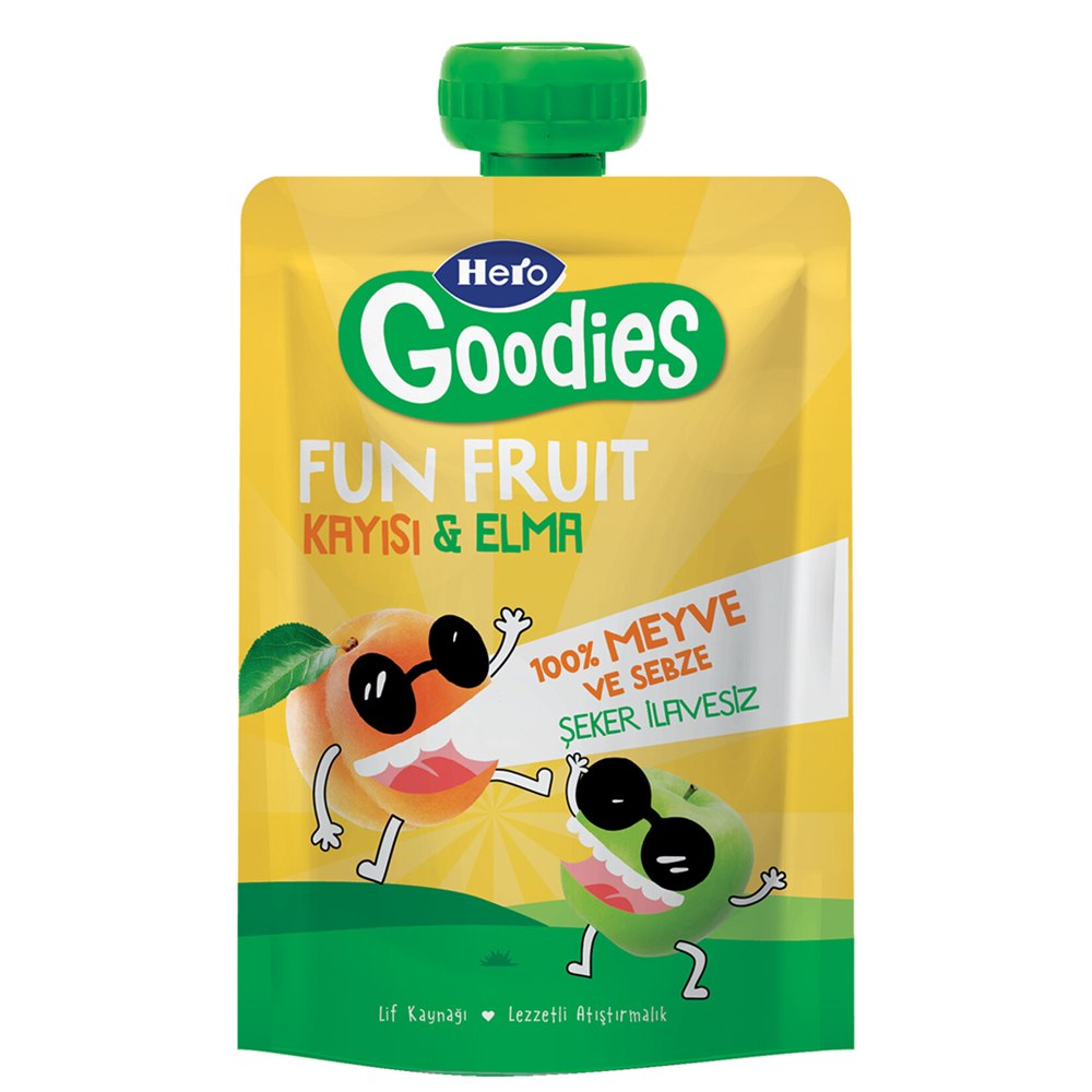 Hero Goodies Kayısı Elma Püresi 100 g