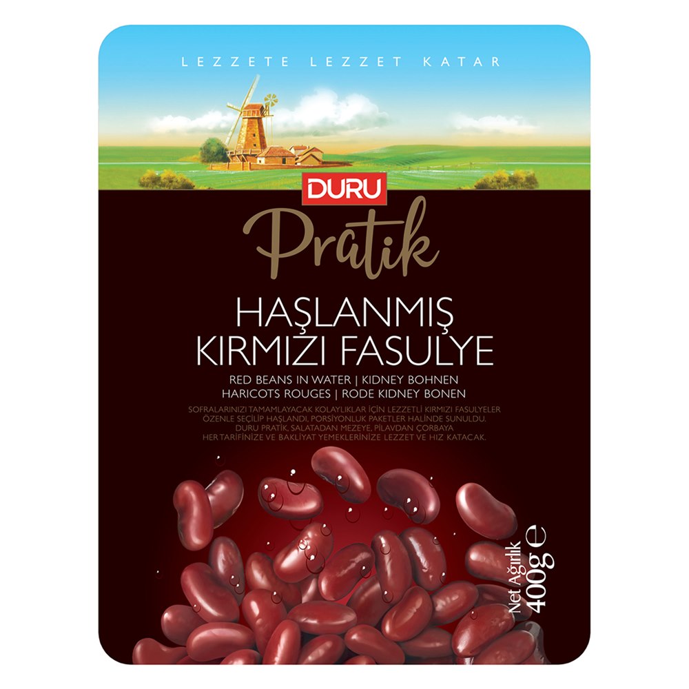 Duru Pratik Haşlanmış Kırmızı Fasulye 400 g