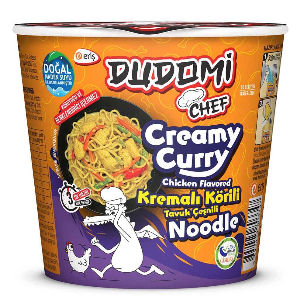 Dudomi Kremalı Körili Tavuk Noodle 80 g