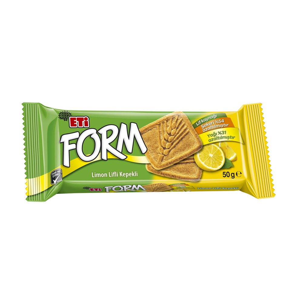 Eti Form Limonlu Lifli Bisküvi 50 g