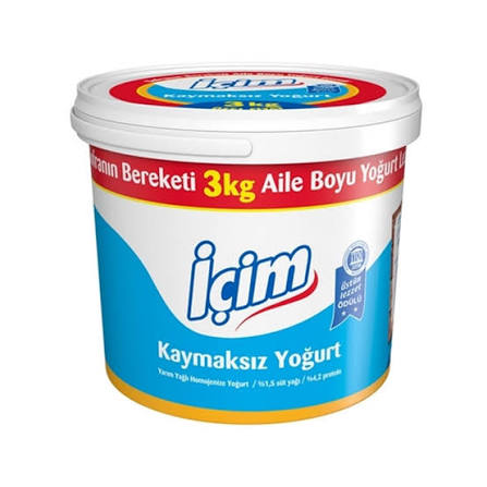İçim Tam Yağlı Yoğurt 3 kg
