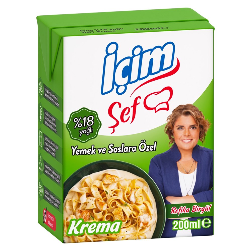 İçim Şef Krema %18 Yağlı 200 ml