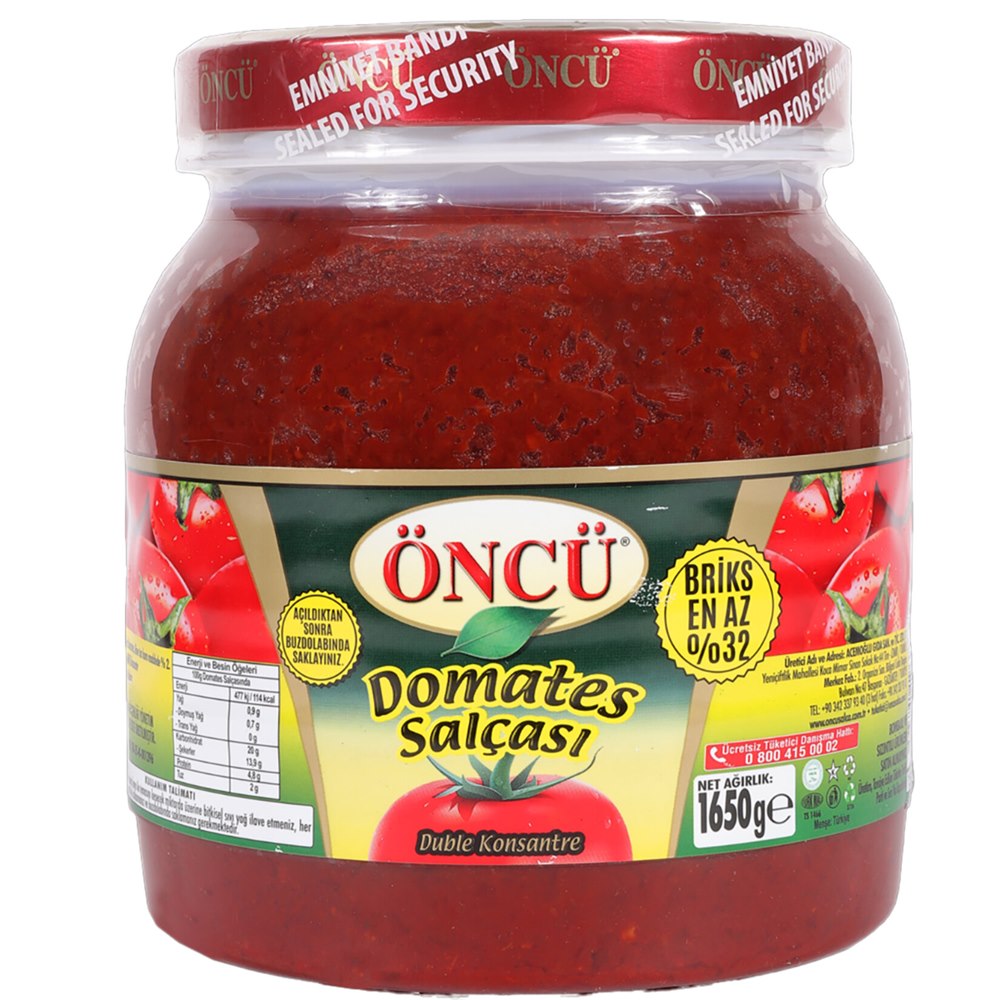 Öncü Domates Salçası 1650 g