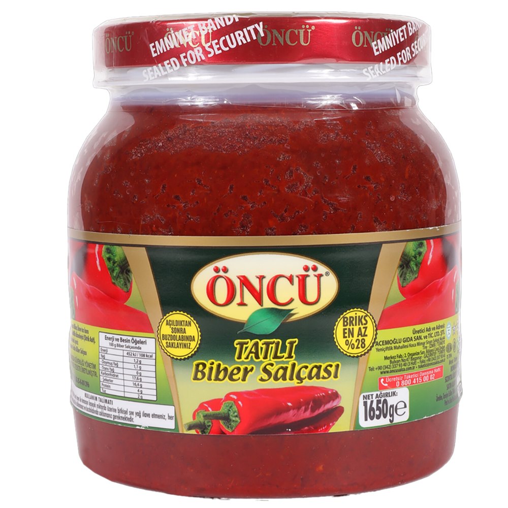 Öncü Tatlı Biber Salçası 1650 g