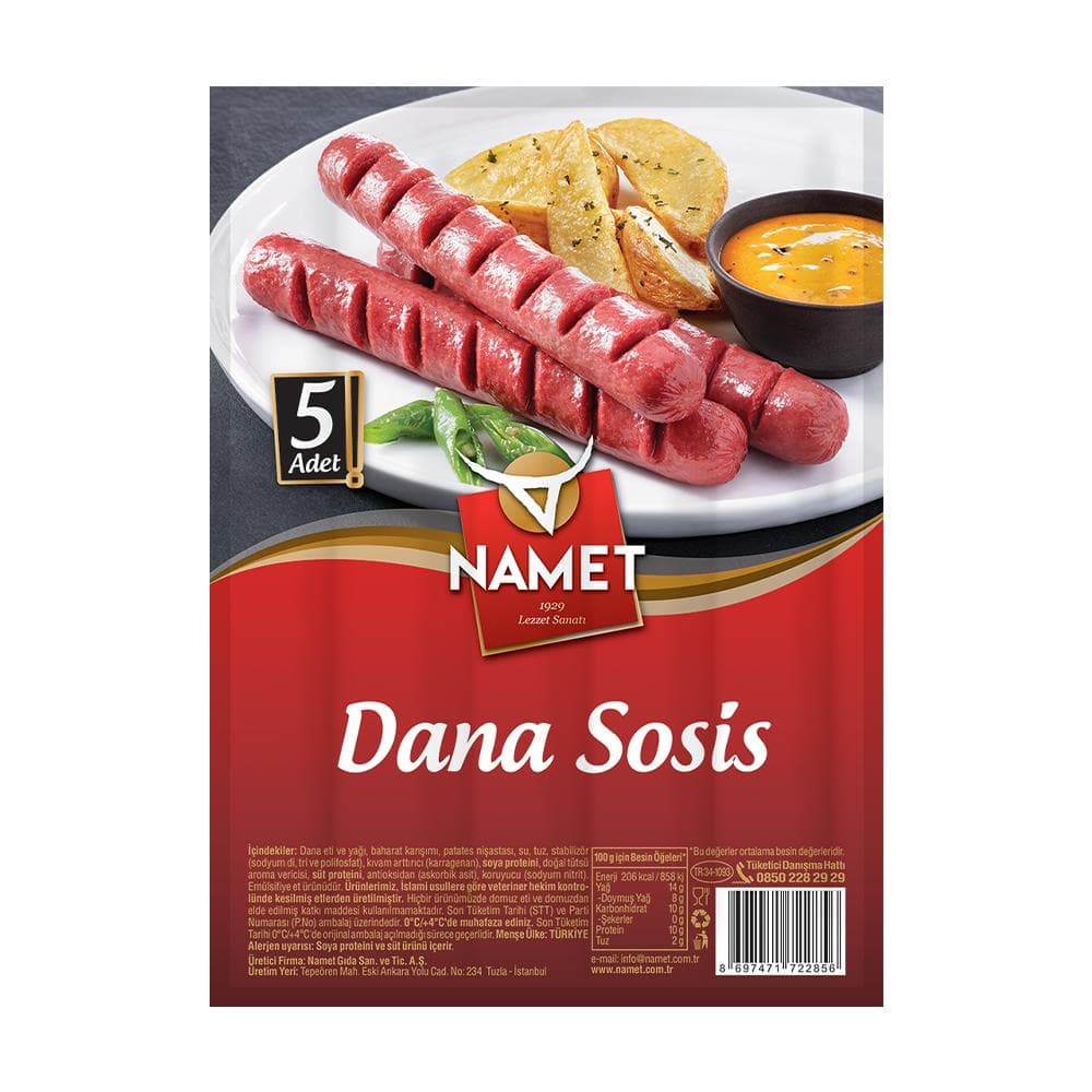 Namet Dana Uzun Sosis 210 g