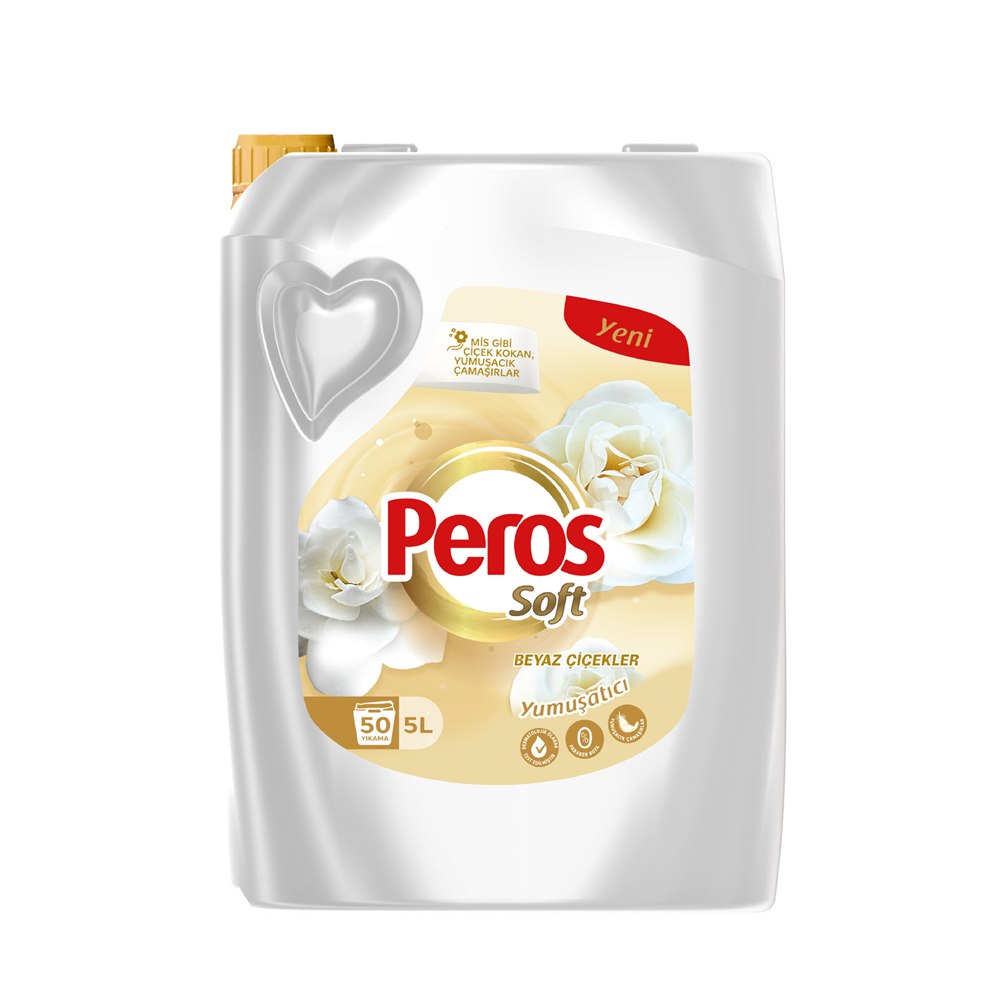 Peros Çamaşır Yumuşatıcı Beyaz Çiçekler 5 L