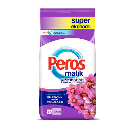 Peros Matik Toz Deterjan Sık Yıkananlar Yıldız Çiçeği 10 kg