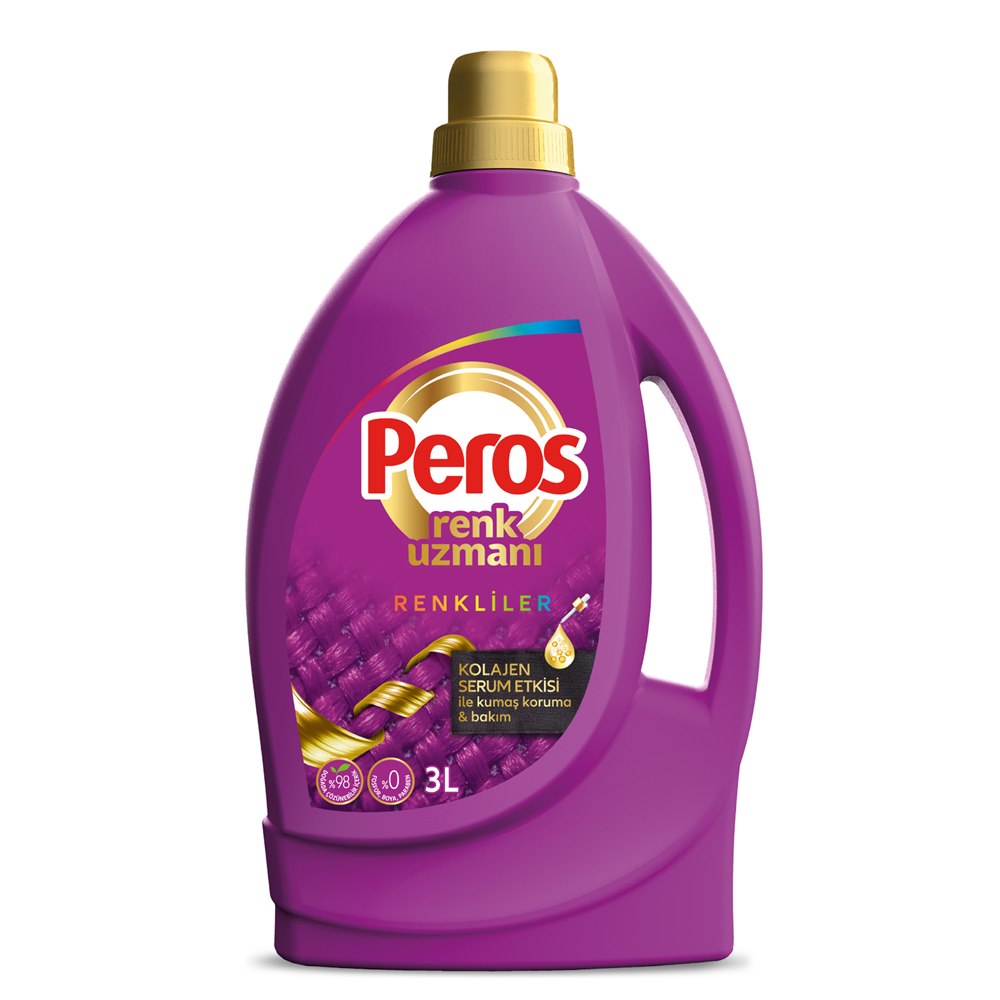 Peros Renk Uzmanı Sıvı Deterjan Renkliler 3 L