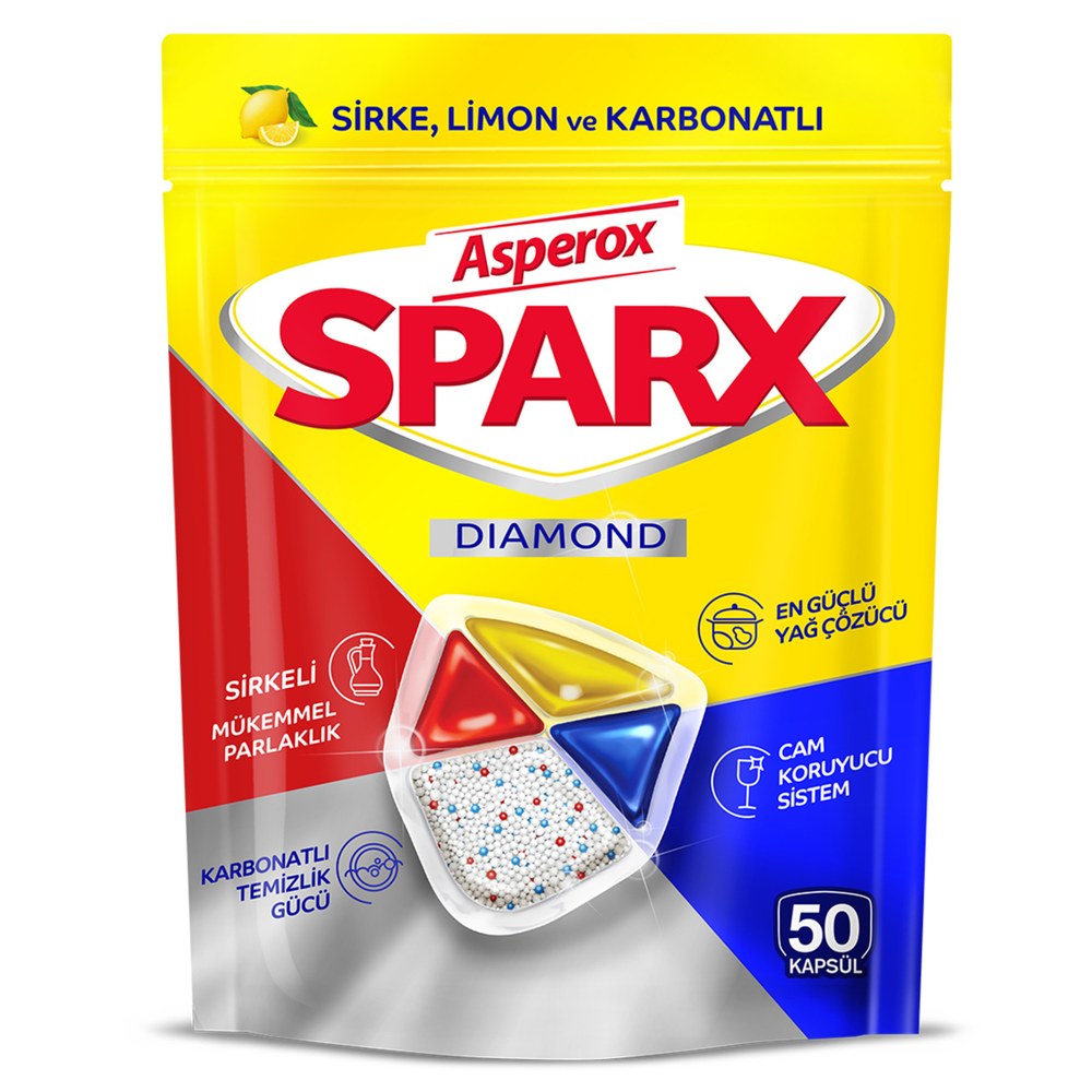 Asperox Sparx Bulaşık Makinesi Kapsülü 60'lı 702 g