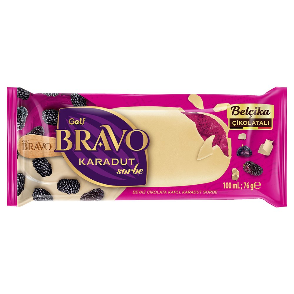 Golf Bravo Dondurma Karadut Belçika Çikolatalı 100 ml