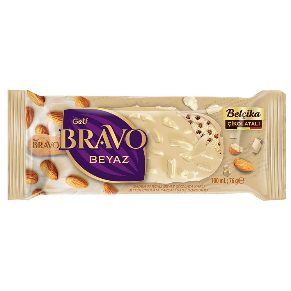 Golf Bravo Dondurma Beyaz Belçika Çikolatalı 100 ml