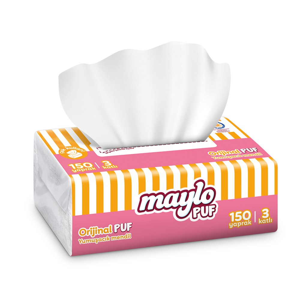 Maylo Puf Mendil 3 Katlı 150'li