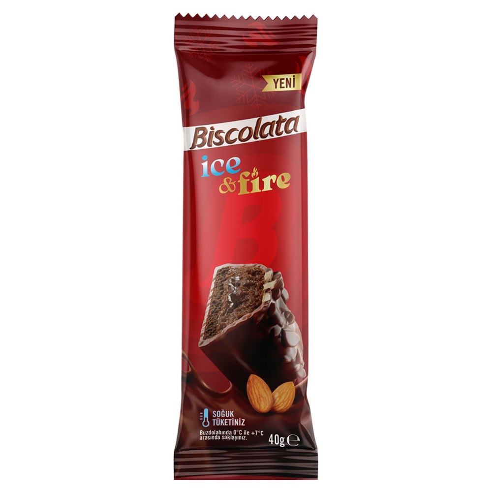 Şölen Biscolata Ice & Fire Çikolata Dolgulu Kek 40 g