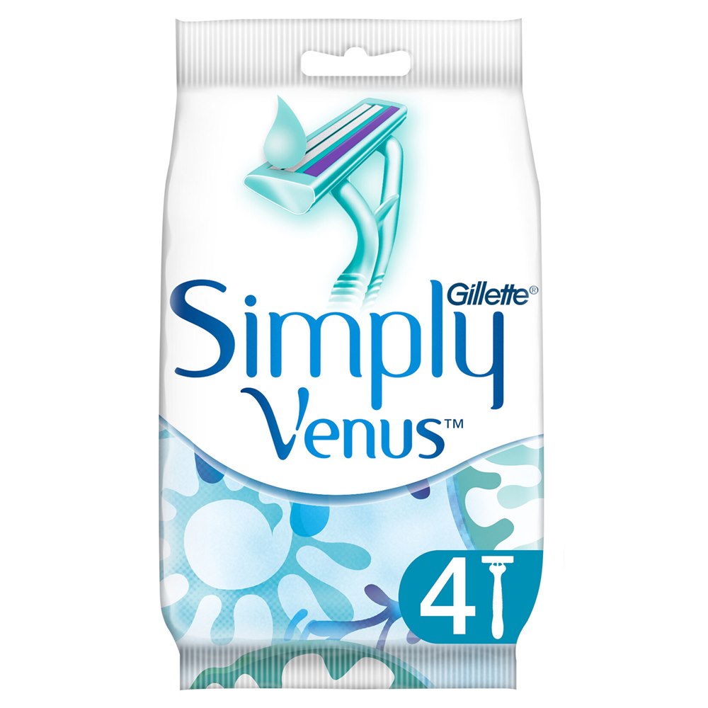Gillette Venus Simply 2 Kullan At Tıraş Makinesi 4'lü