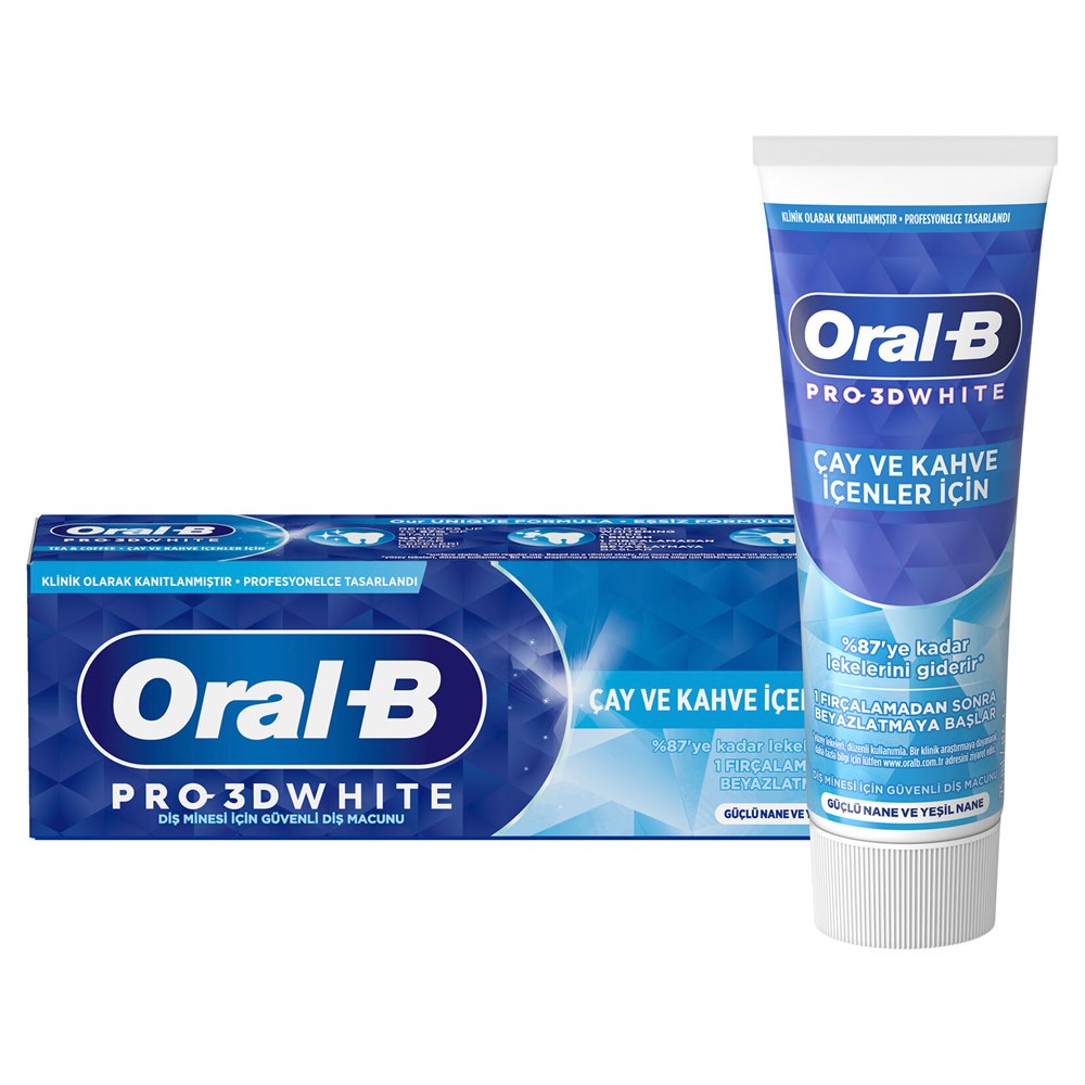 Oral-B 3D White Pro Çay Kahve Lekelerine Karşı Diş Macunu 75 ml