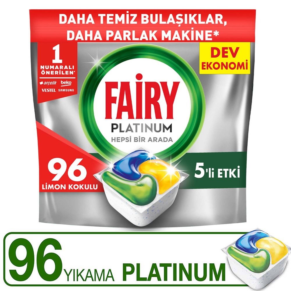 Fairy Platinum Bulaşık Makinesi Kapsülü 96'lı