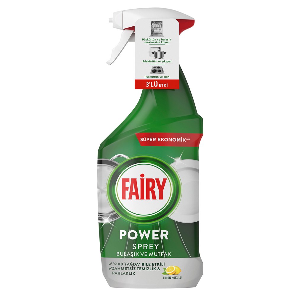 Fairy Power Bulaşık Temizleme Spreyi 800 ml
