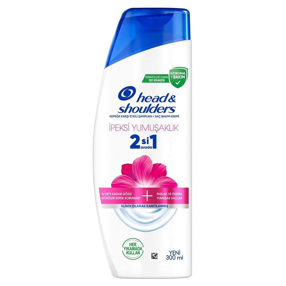 Head & Shoulders Şampuan 2'si 1 Arada İpeksi Yumuşaklık 300 ml