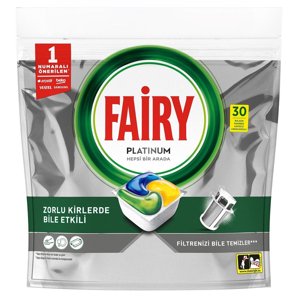 Fairy Platinum Bulaşık Makinesi Kapsülü 30'lu