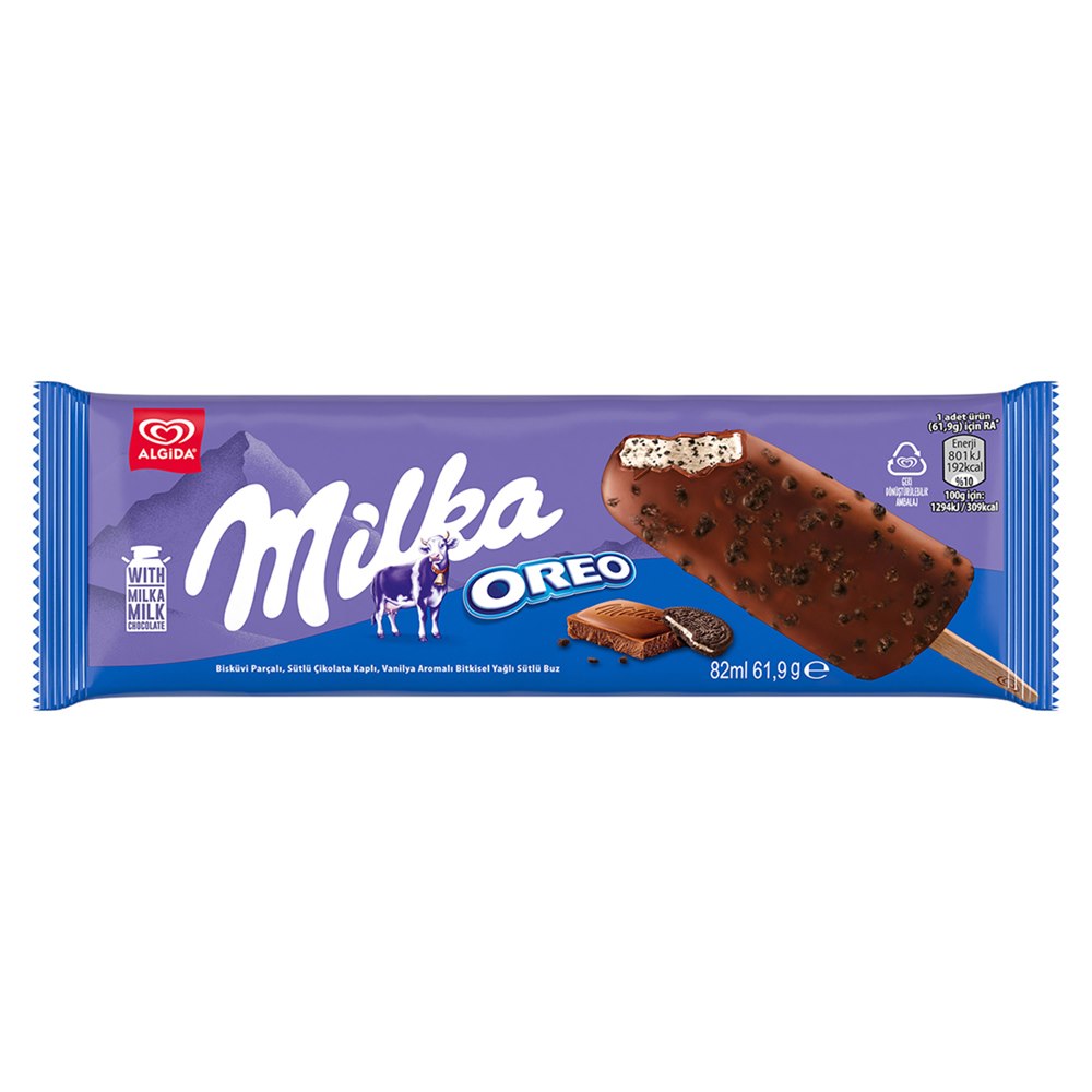 Algida Milka Oreo Stick Dondurma 82 ml