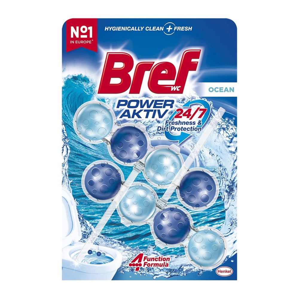 Bref Power Aktif Klozet Blok Okyanus 2×50 g