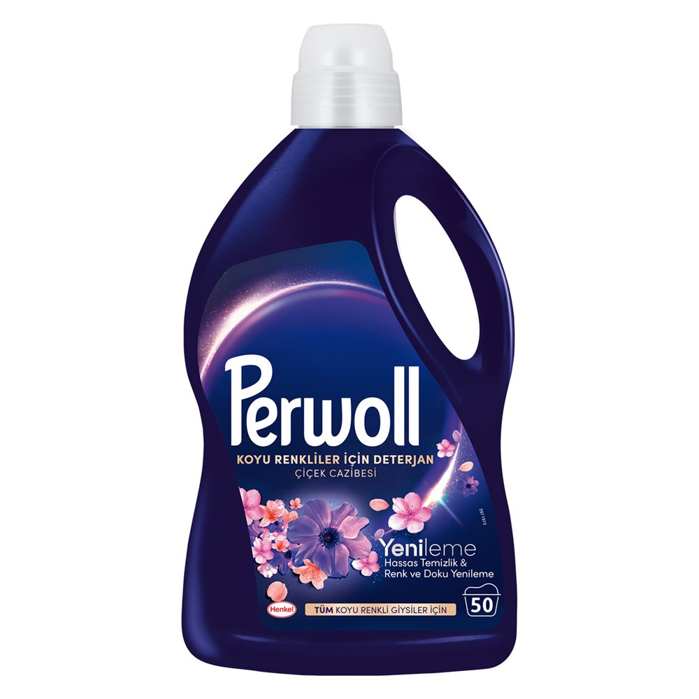 Perwoll Sıvı Çamaşır Deterjanı Çiçek Cazibesi Koyu Renkler 2,75 L