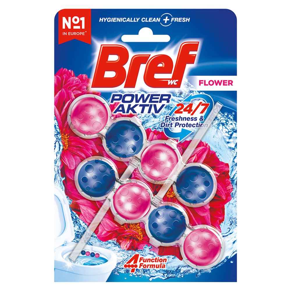 Bref Power Aktif Klozet Blok Çiçek 2×50 g