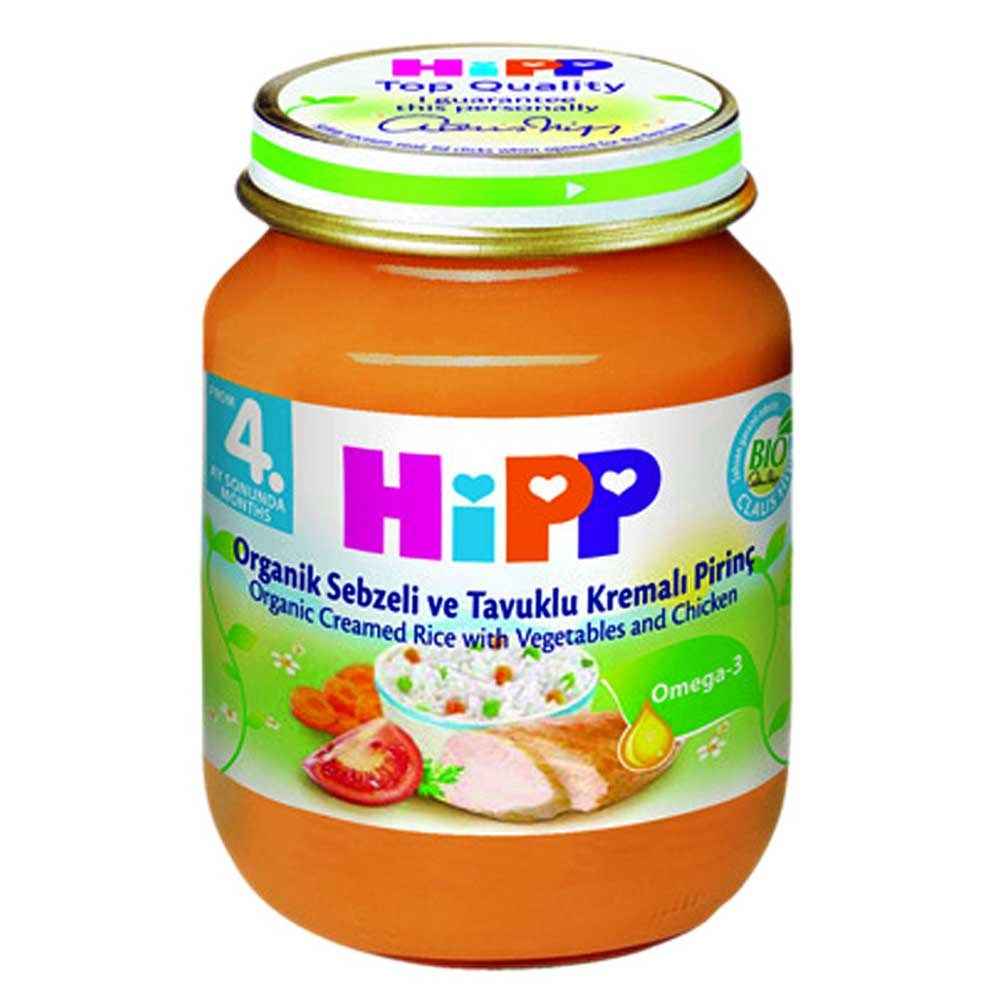 Hipp Organik Sebzeli Tavuklu Pirinçli Püre 125 g