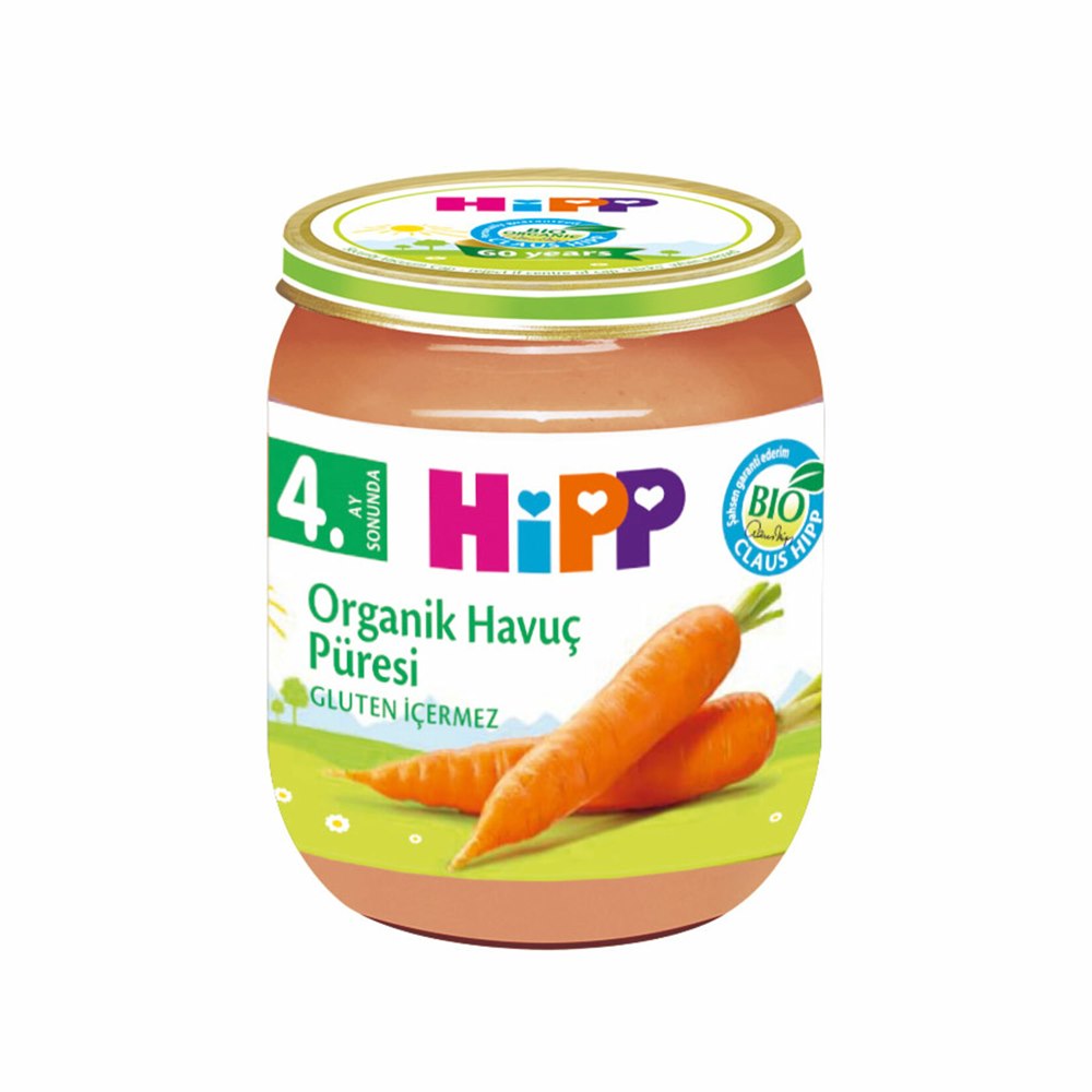 Hipp Organik Havuç Püresi 125 g