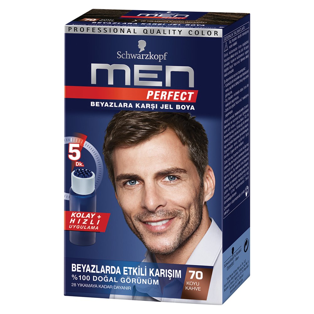 Schwarzkopf Men Perfect Saç Boyası 70 Koyu Kahve