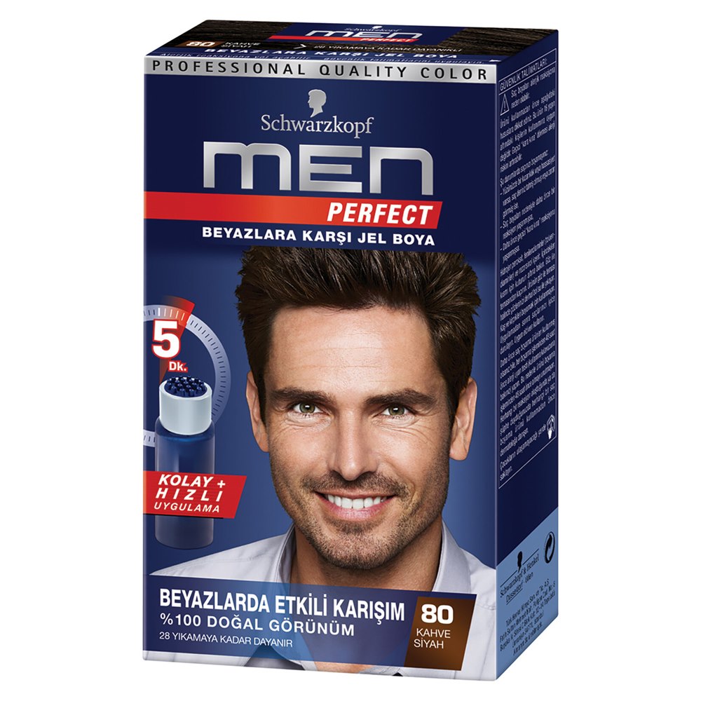 Schwarzkopf Men Perfect Saç Boyası 80 Siyah Kahve