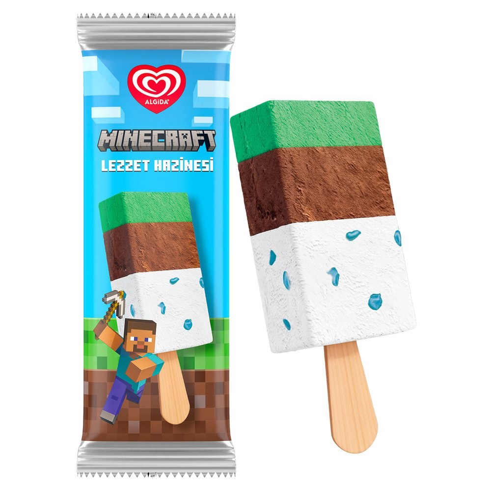 Algida Minecraft Stick Dondurma 78 ml