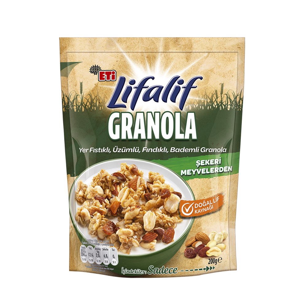 Eti Lifalif Granola Kuruyemişli 200 g