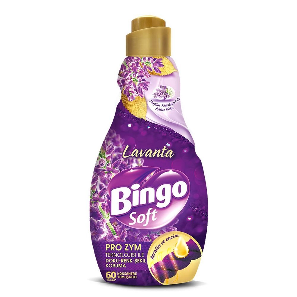 Bingo Soft Konsantre Çamaşır Yumuşatıcı Lavanta 1440 ml