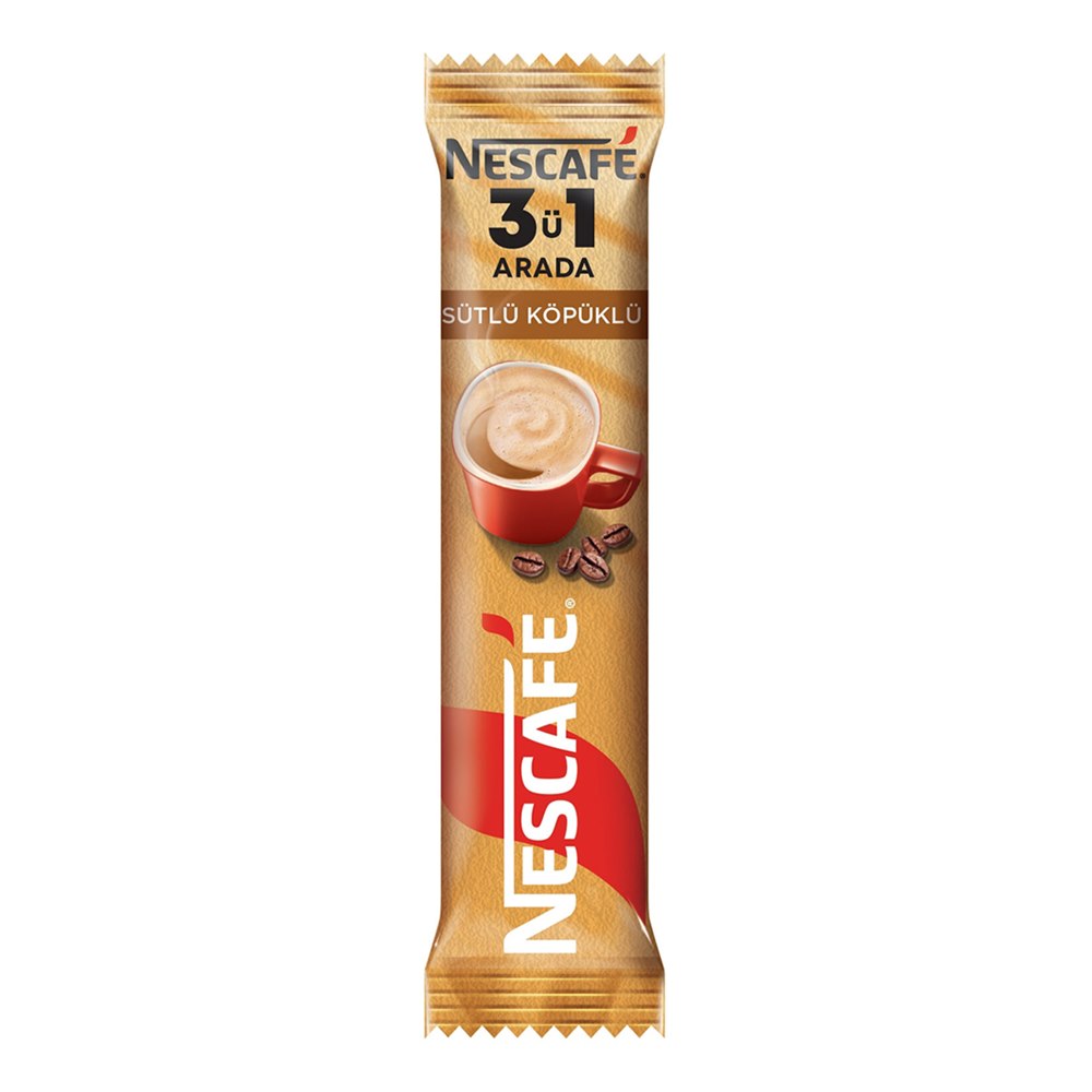 Nescafe 3'ü 1 Arada Sütlü Köpüklü 17,4 g